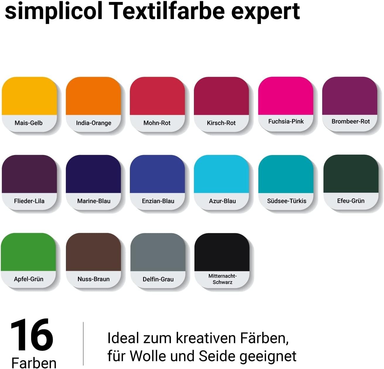 Simplicol Textilfarbe expert Apfel-Grün 300g 2er Pack