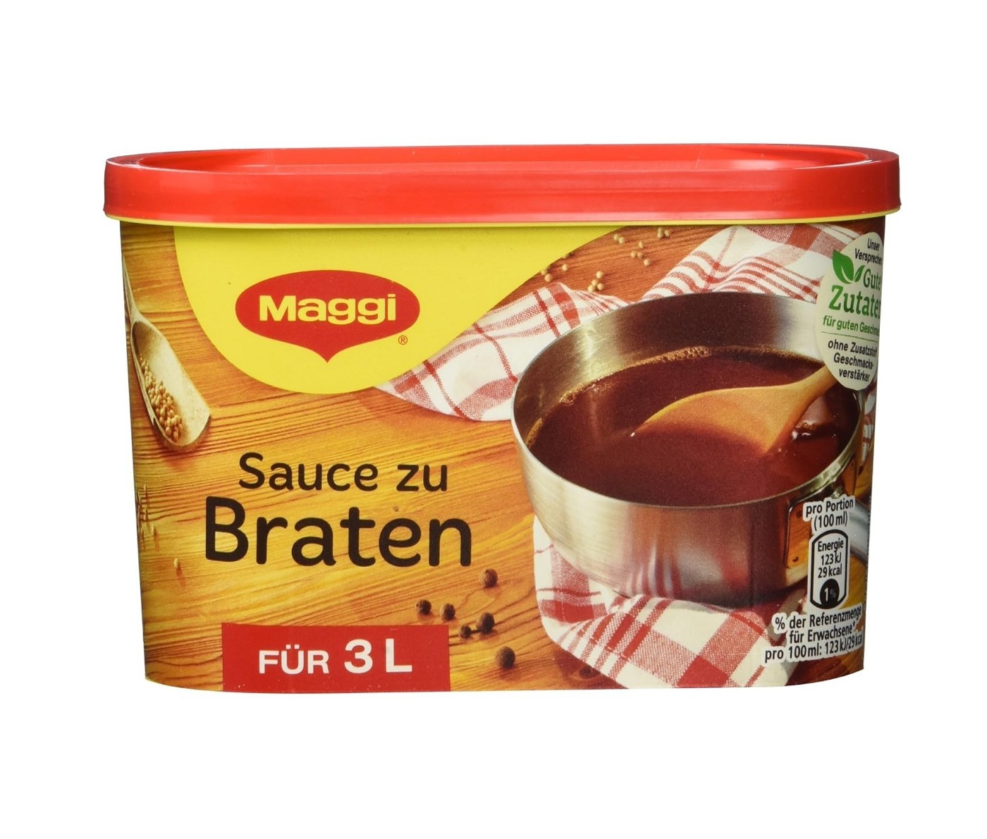 Maggi Sauce zu Braten ergibt 3 Liter