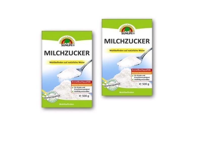 Sunlife Milchzucker 2x500g Pulver Doppelpack