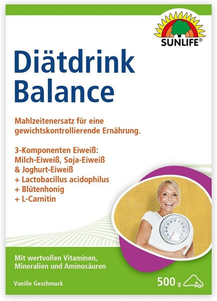 SUNLIFE Diätdrink Balance 500g Pulver - 3er Pack