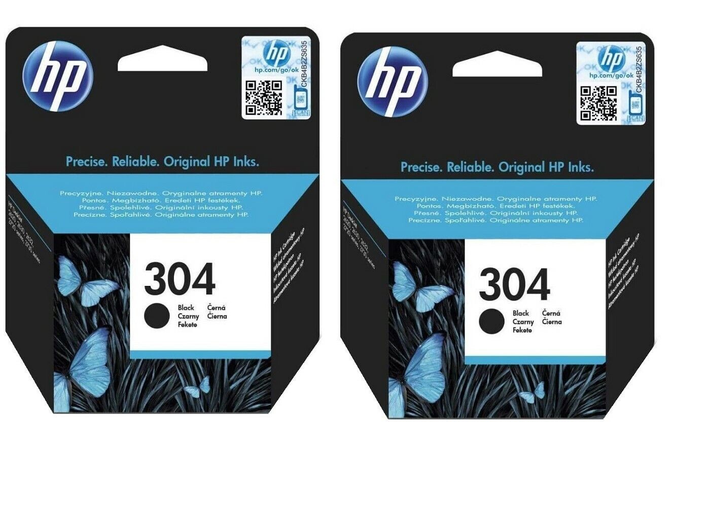 HP N9K06AE Tintenpatrone schwarz No. 304 Doppelpack