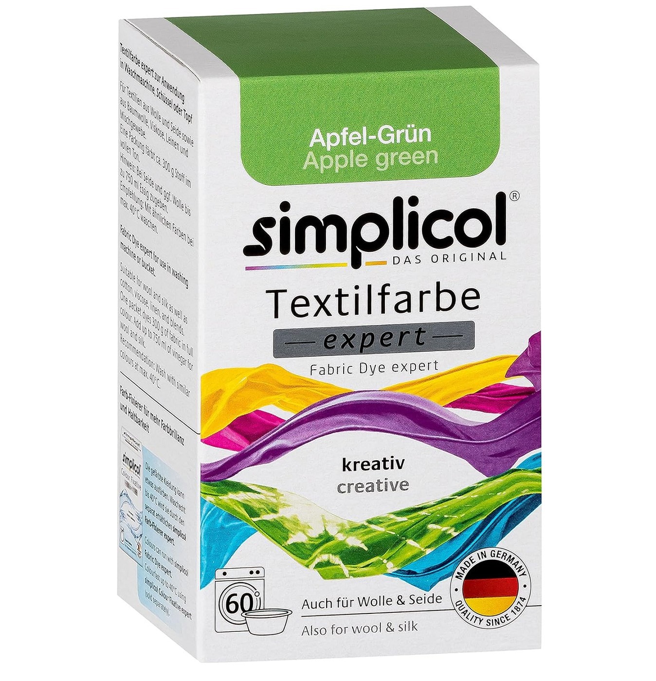 Simplicol Textilfarbe expert Apfel-Grün 300g