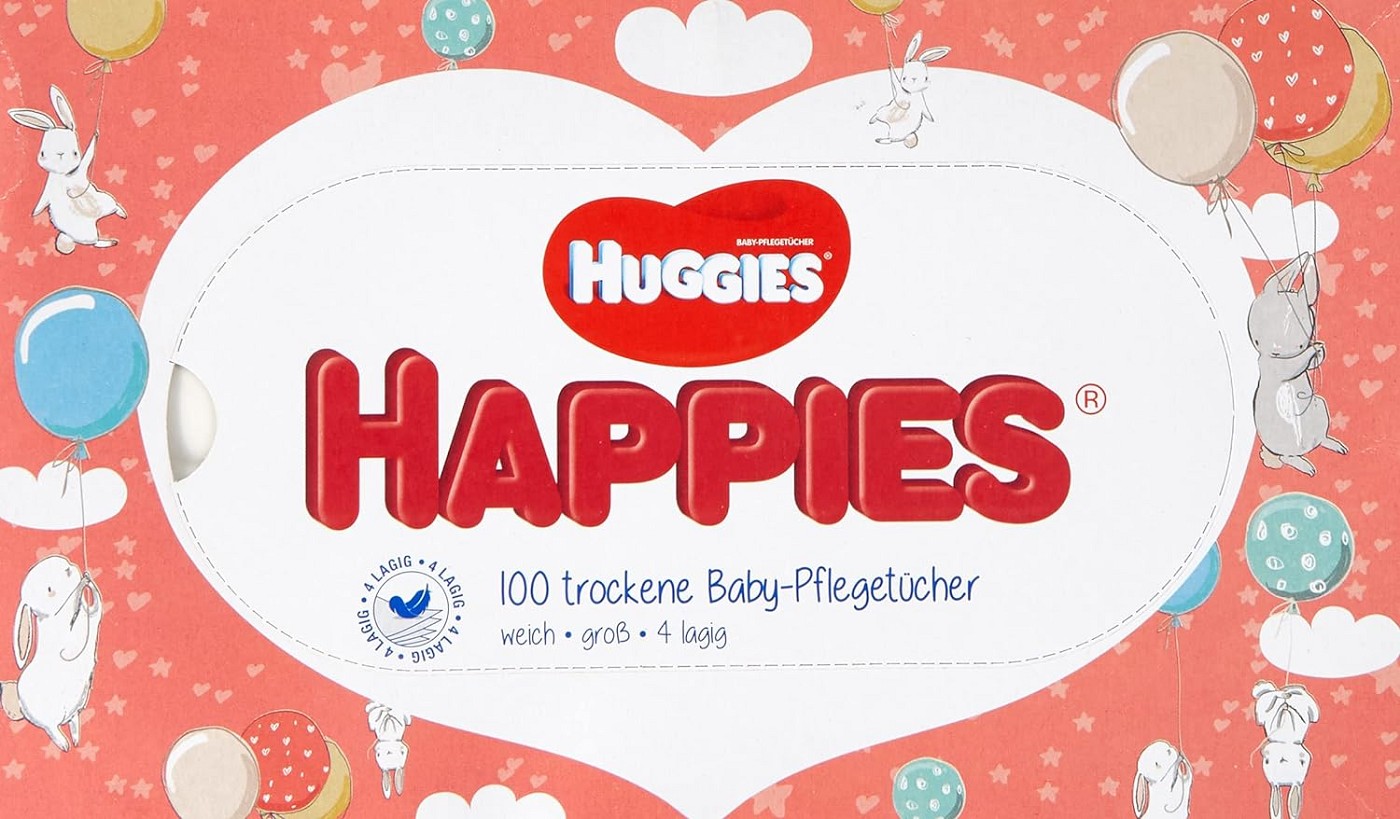 HUGGIES HAPPIES Babypflegetücher 100 Stück