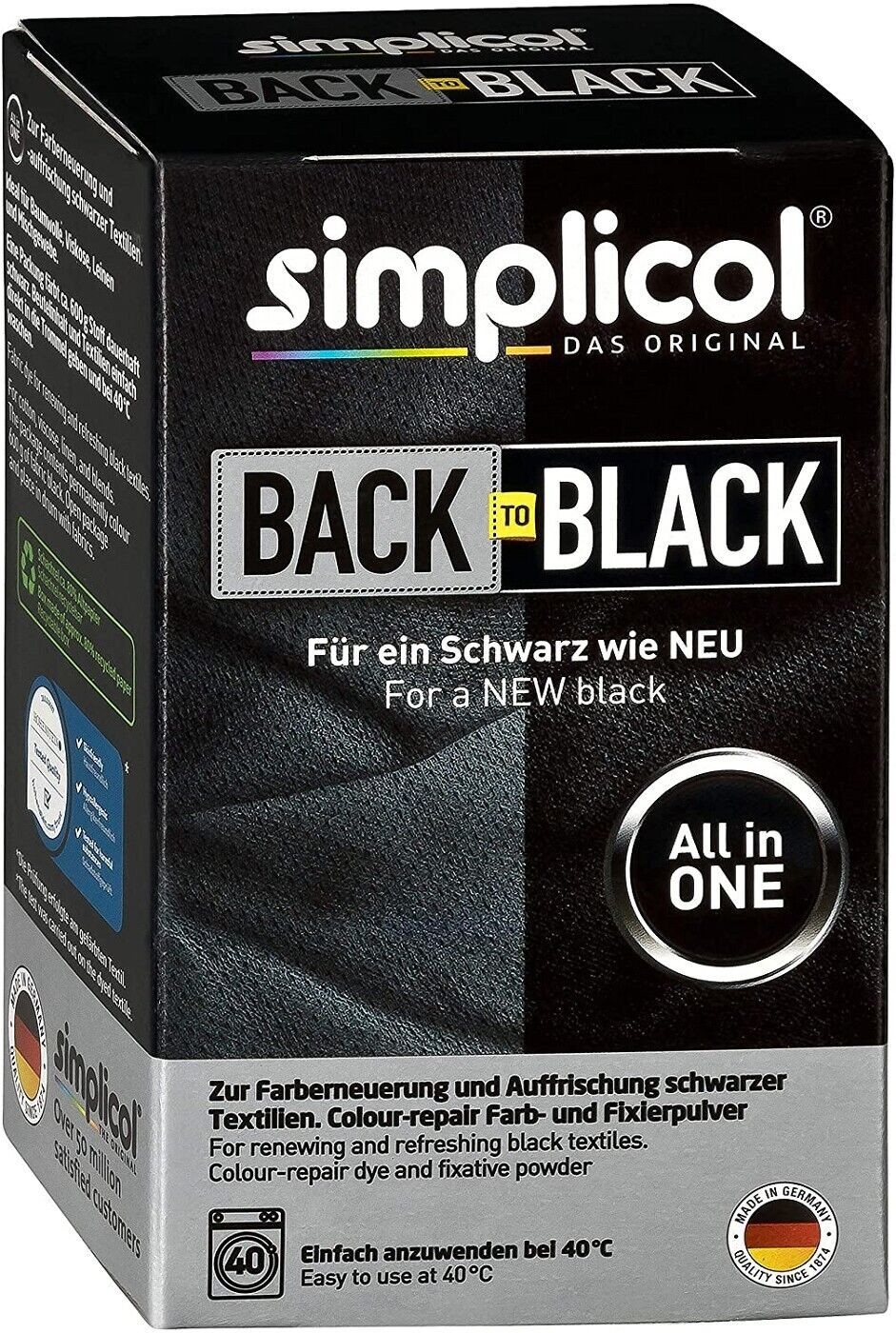 Simplicol Farberneuerung Back to Black 1Stück