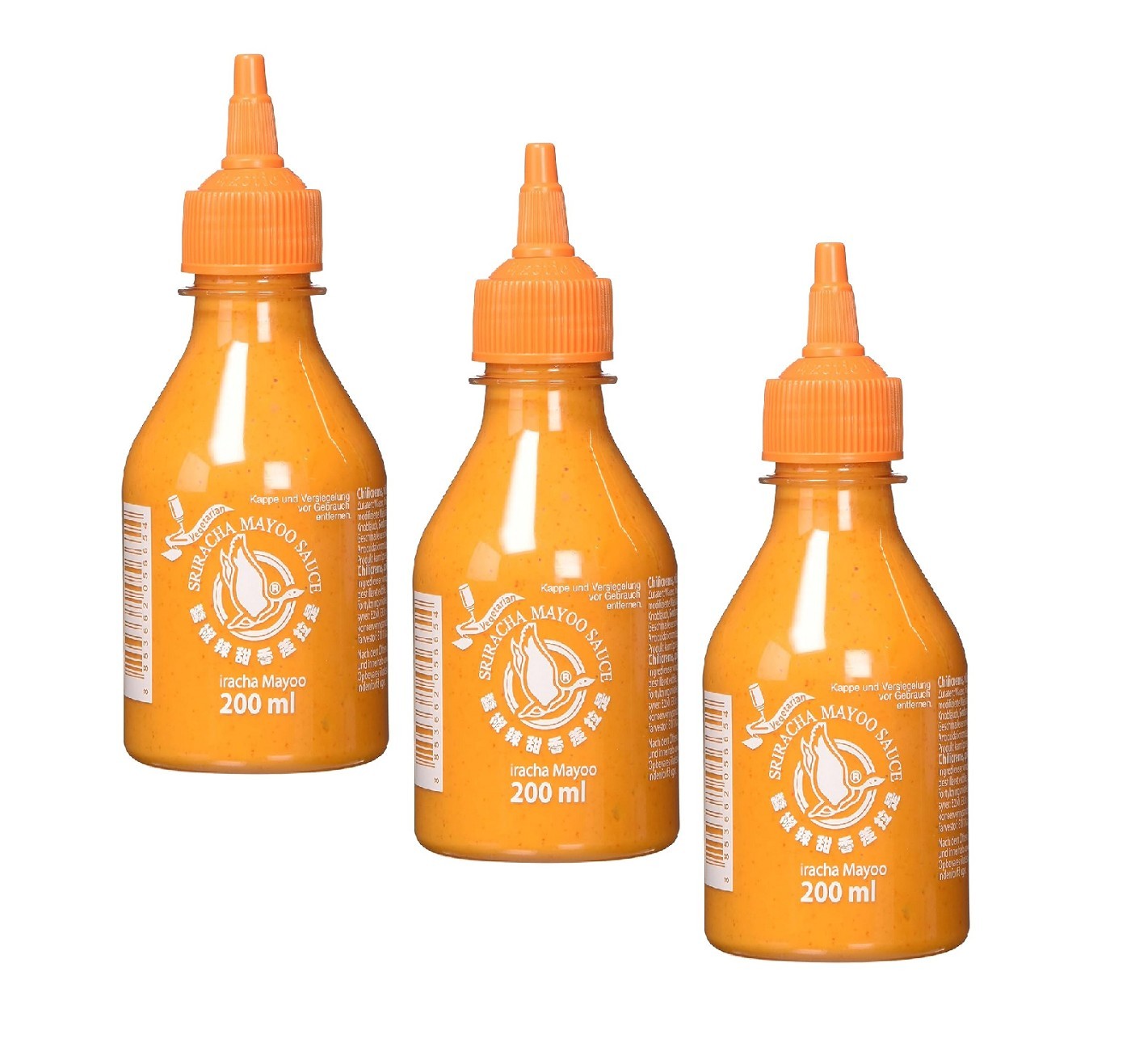 Flying Goose Sriracha Sauce mit Mayo 200ml leicht scharf 3er Pack