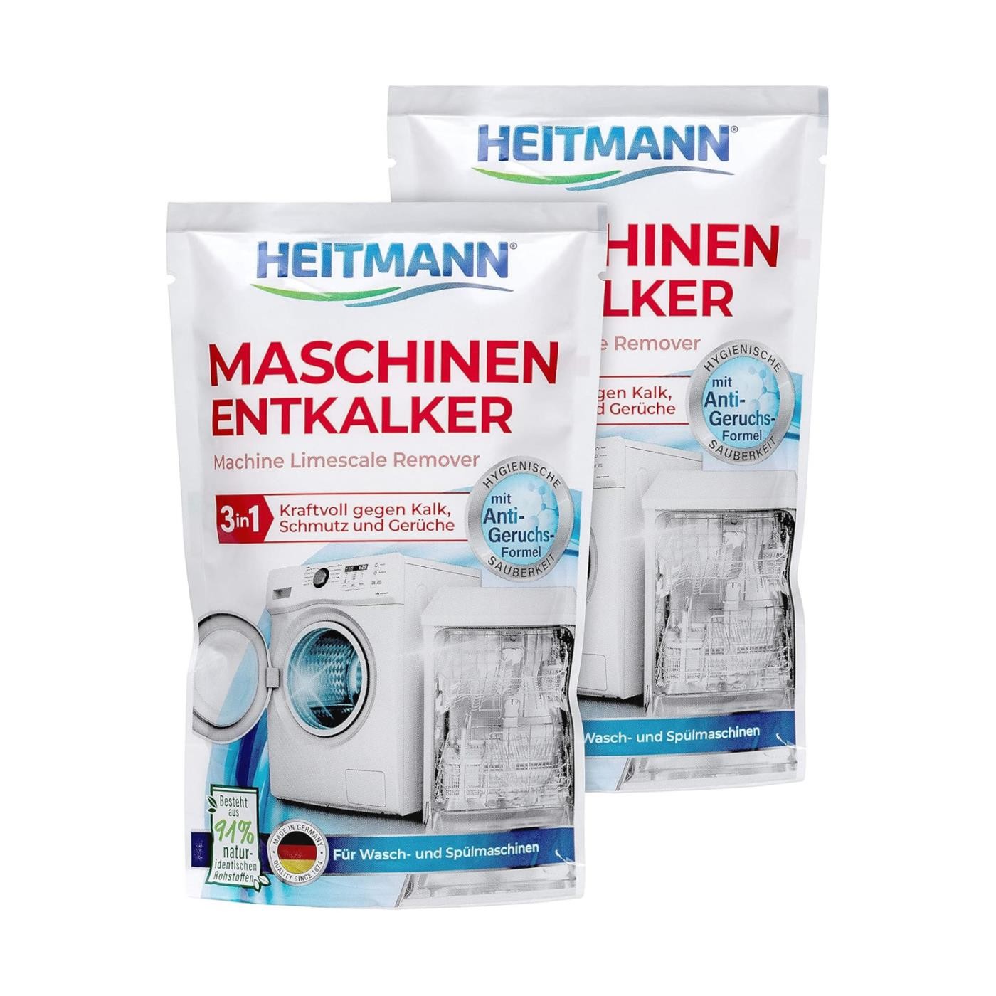 Heitmann Maschinen Entkalker 175g 3in1 2er Pack