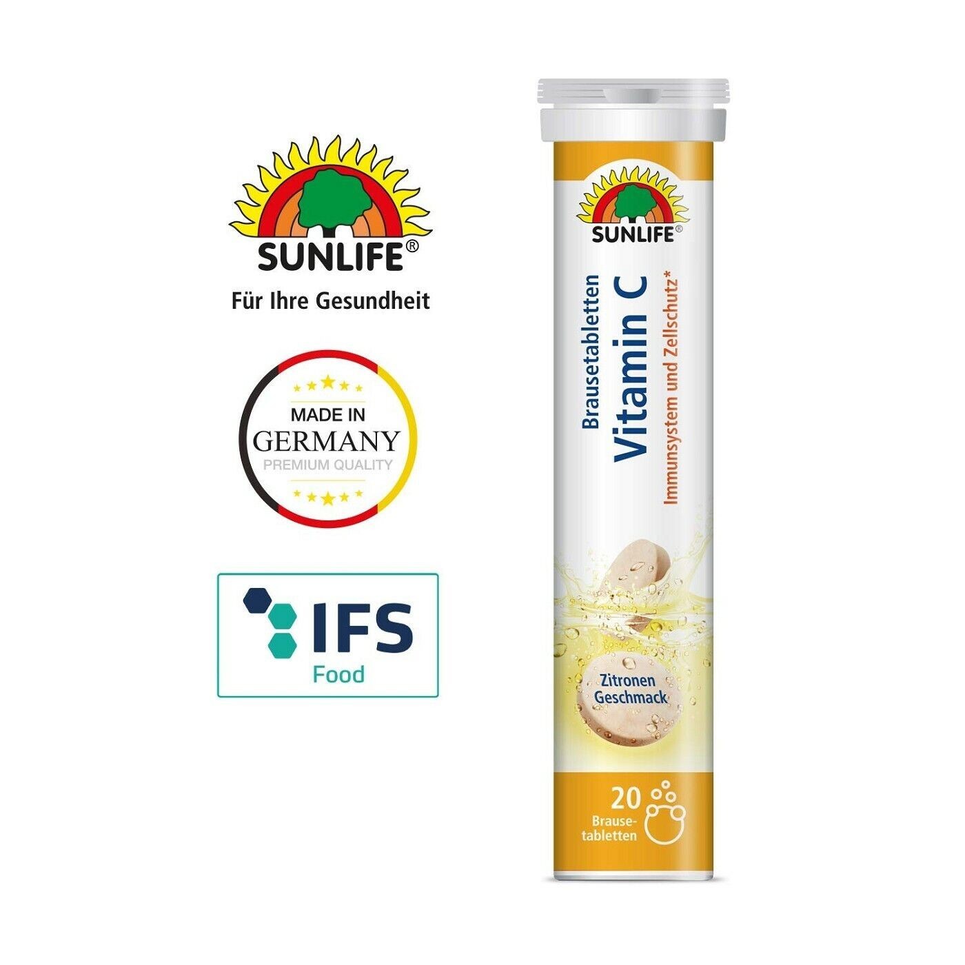 Sunlife Vitamin C Brausetabletten 12x20 Stück 12er-Pack Bundle