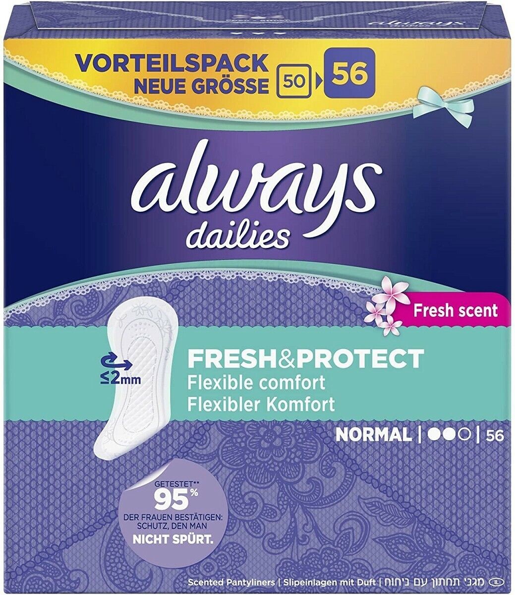 Always Slipeinlagen Fresh&Protect Normal 56er Big Pack