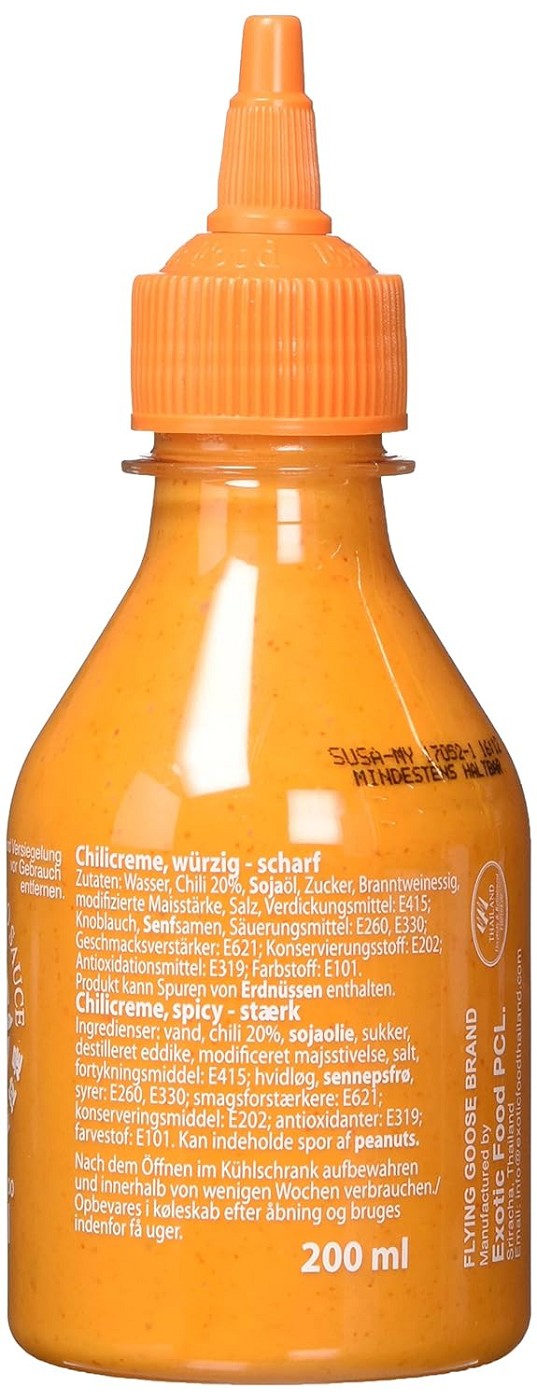 Flying Goose Sriracha Sauce mit Mayo 200ml leicht scharf