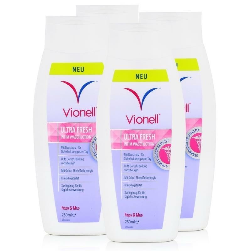 Vionell UltraFresh Intim Washlotion, 4er Pack (4 x 250 ml)