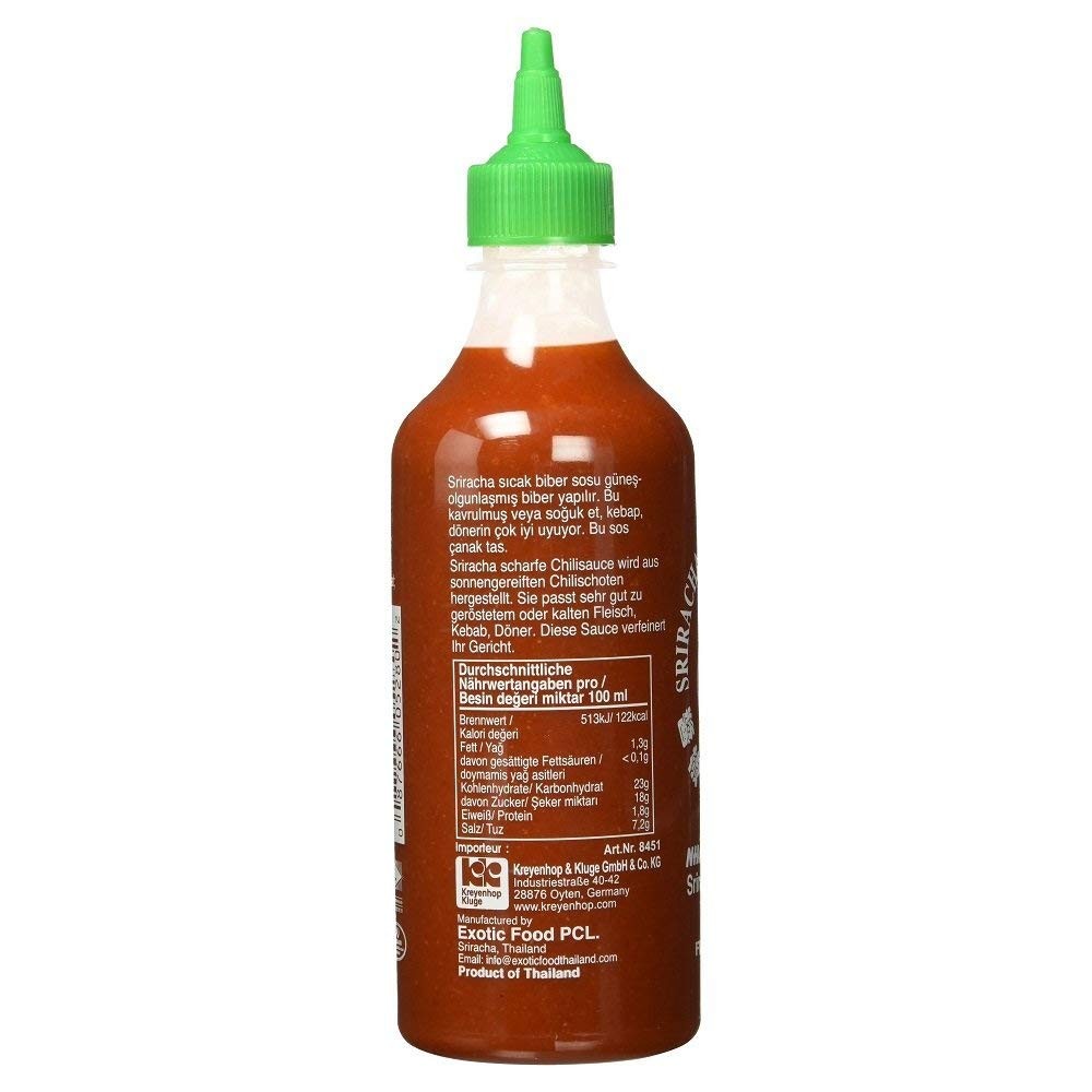 Flying Goose Sriracha scharfe Chilisauce 455ml Würzsauce aus Thailand